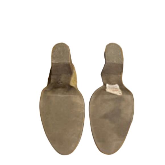 Boho Chic Olive Suede Block Heel Ankle Boots “Stacey” Style Size 7 - Picture 7 of 10